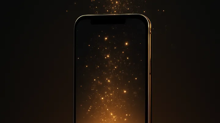 DITOWIN COM Modern phone with glowing screen